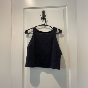 Black lulu crop top